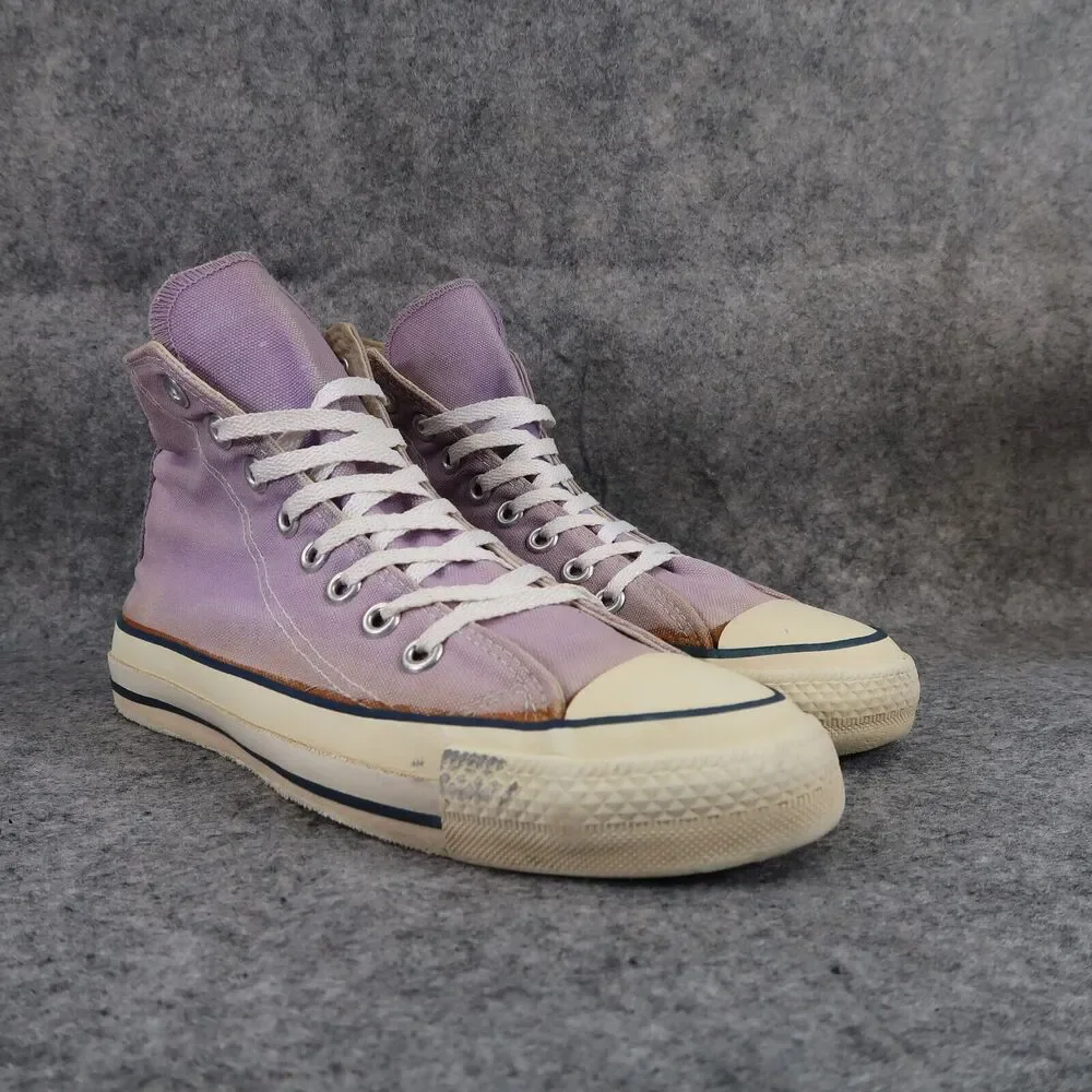Converse USA Shoes Mens 7 Sneakers Hi Top Chuck Taylor All Star Vintage Purple